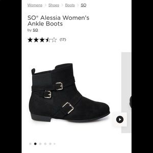 New. Alexia black ankle boots. Sz 7.5